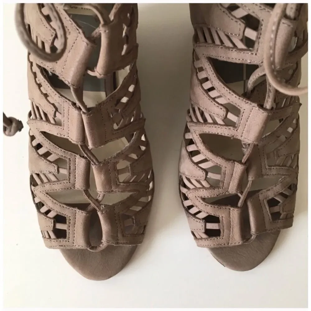 ✨ Women's Pink Shandy Wedge Sandals - Taupe✨